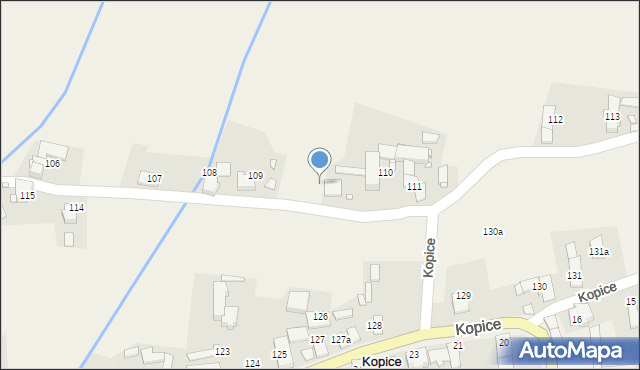 Kopice, Kopice, 110a, mapa Kopice