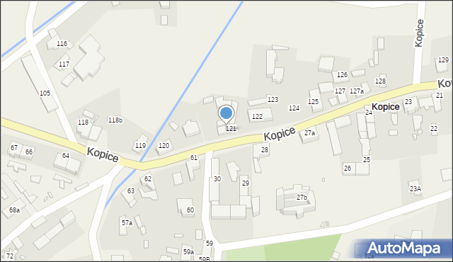 Kopice, Kopice, 121a, mapa Kopice