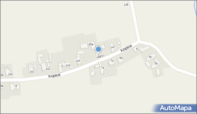 Kopice, Kopice, 145, mapa Kopice