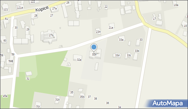 Kopice, Kopice, 32b, mapa Kopice