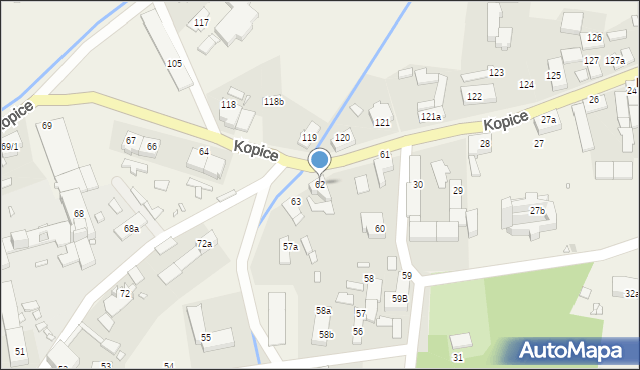 Kopice, Kopice, 62, mapa Kopice