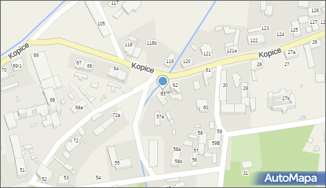 Kopice, Kopice, 63, mapa Kopice
