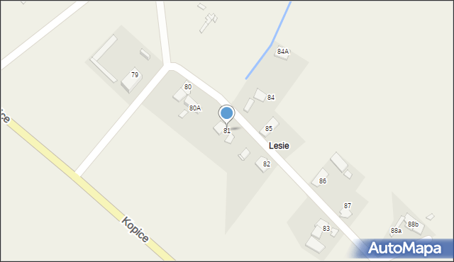Kopice, Kopice, 81, mapa Kopice