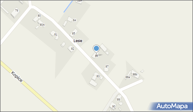 Kopice, Kopice, 86, mapa Kopice