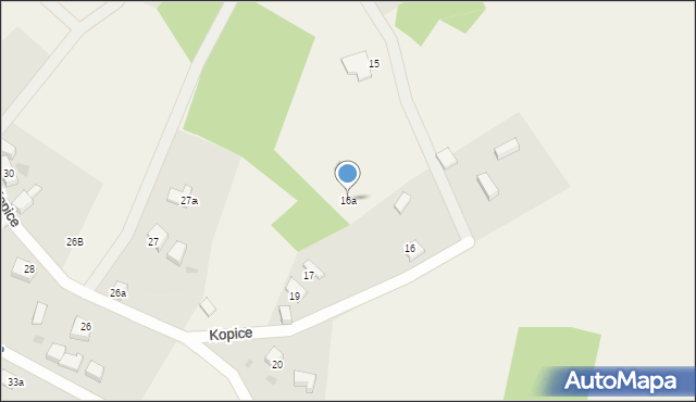 Kopice, Kopice, 16a, mapa Kopice