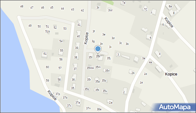 Kopice, Kopice, 35k, mapa Kopice
