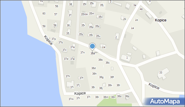 Kopice, Kopice, 36a, mapa Kopice