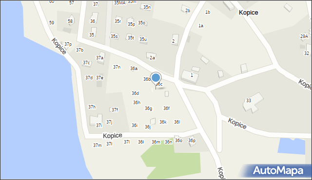 Kopice, Kopice, 36e, mapa Kopice