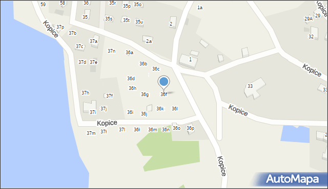 Kopice, Kopice, 36f, mapa Kopice