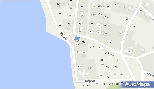Kopice, Kopice, 37c, mapa Kopice