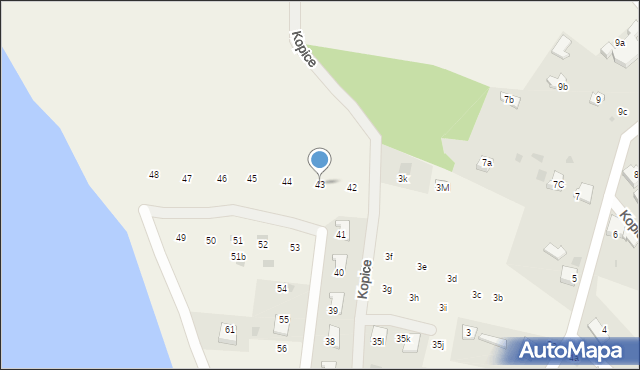 Kopice, Kopice, 43, mapa Kopice