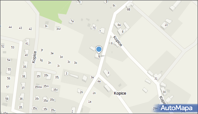 Kopice, Kopice, 5, mapa Kopice