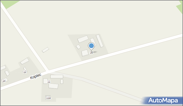 Kopiec, Kopiec, 10, mapa Kopiec