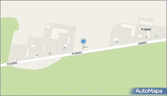Kopiec, Kopiec, 27, mapa Kopiec