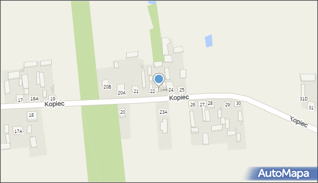 Kopiec, Kopiec, 23, mapa Kopiec