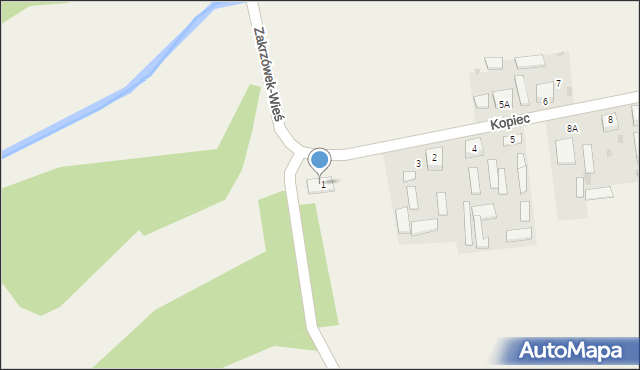 Kopiec, Kopiec, 2A, mapa Kopiec