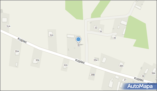 Kopiec, Kopiec, 32, mapa Kopiec