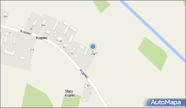 Kopiec, Kopiec, 43a, mapa Kopiec