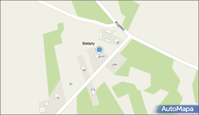 Kopiec, Kopiec, 47, mapa Kopiec