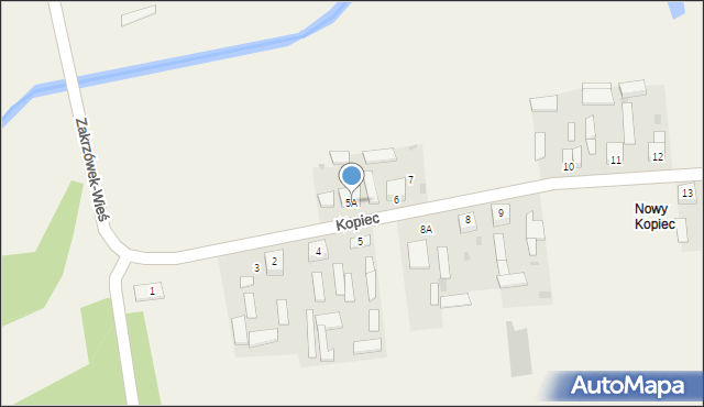 Kopiec, Kopiec, 5A, mapa Kopiec