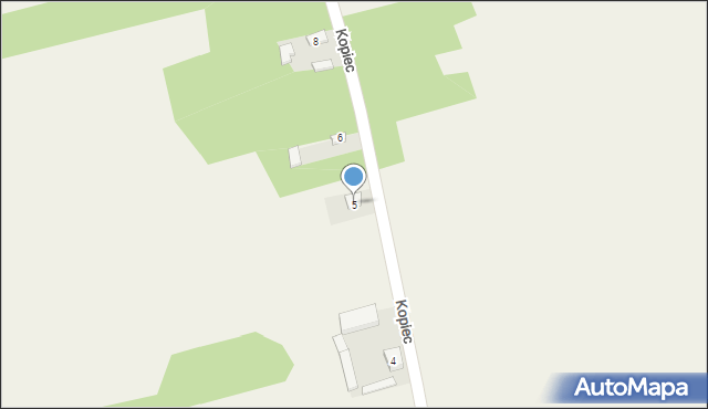 Kopiec, Kopiec, 5, mapa Kopiec