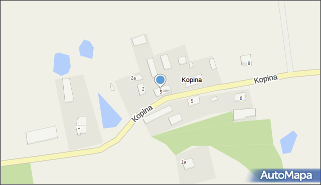 Kopina, Kopina, 3, mapa Kopina