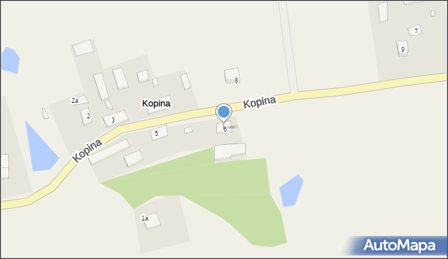 Kopina, Kopina, 6, mapa Kopina