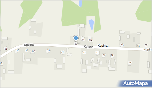 Kopina, Kopina, 53, mapa Kopina