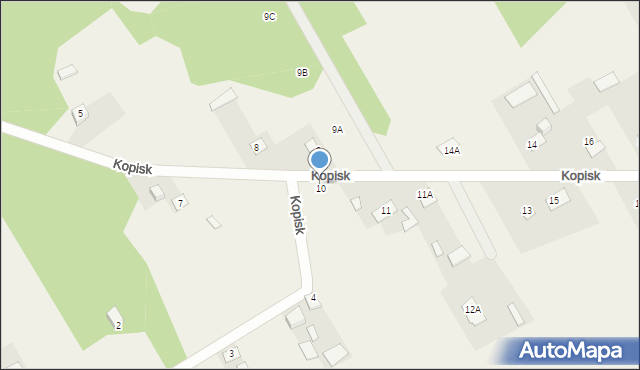 Kopisk, Kopisk, 10, mapa Kopisk