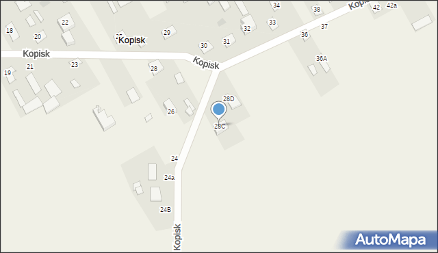 Kopisk, Kopisk, 28C, mapa Kopisk