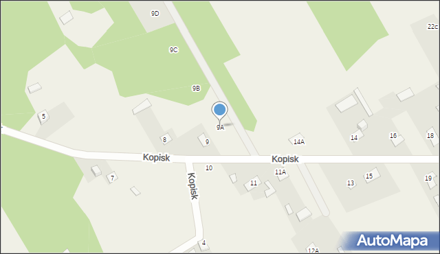 Kopisk, Kopisk, 9A, mapa Kopisk