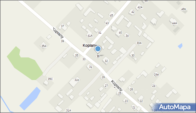 Koplany, Koplany, 36, mapa Koplany