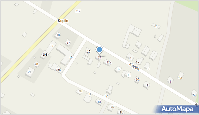 Koplin, Koplin, 14, mapa Koplin