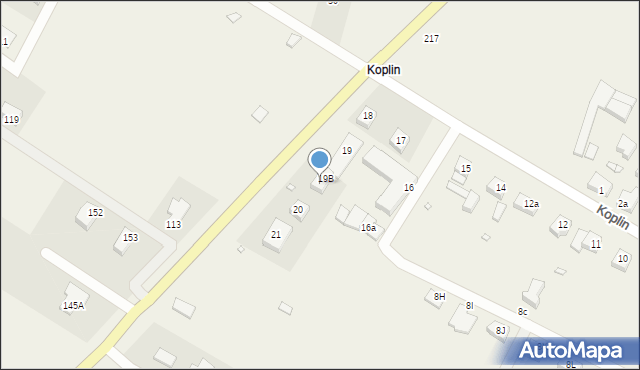 Koplin, Koplin, 19C, mapa Koplin