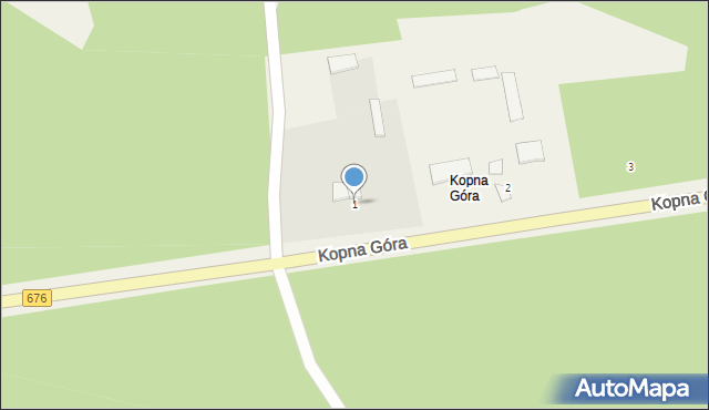 Kopna Góra, Kopna Góra, 1, mapa Kopna Góra