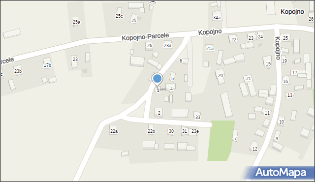 Kopojno, Kopojno, 1, mapa Kopojno