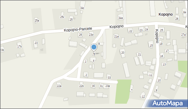 Kopojno, Kopojno, 5, mapa Kopojno