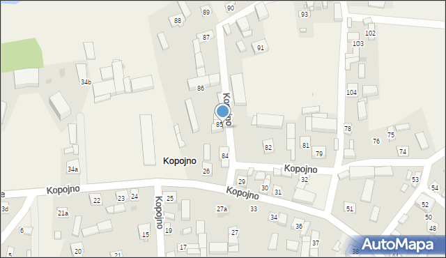 Kopojno, Kopojno, 85a, mapa Kopojno