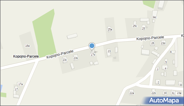 Kopojno, Kopojno-Parcele, 23a, mapa Kopojno