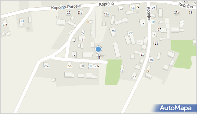 Kopojno, Kopojno-Parcele, 35, mapa Kopojno