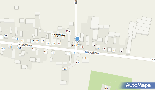 Kopydłów, Kopydłów, 10, mapa Kopydłów