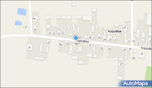 Kopydłów, Kopydłów, 30a, mapa Kopydłów