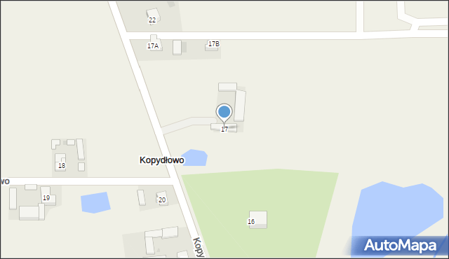 Kopydłowo, Kopydłowo, 17, mapa Kopydłowo