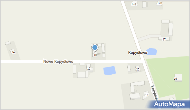 Kopydłowo, Kopydłowo, 18, mapa Kopydłowo