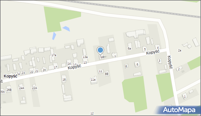 Kopyść, Kopyść, 10A, mapa Kopyść