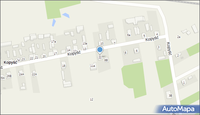 Kopyść, Kopyść, 11, mapa Kopyść
