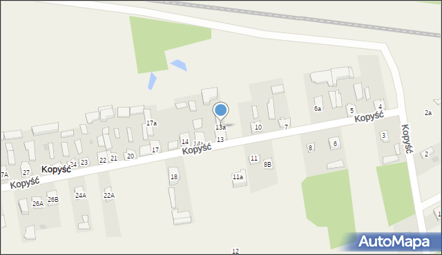 Kopyść, Kopyść, 13a, mapa Kopyść