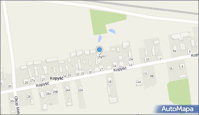 Kopyść, Kopyść, 17a, mapa Kopyść