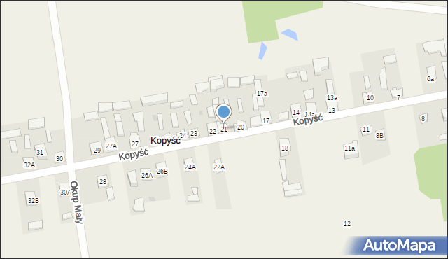 Kopyść, Kopyść, 21, mapa Kopyść