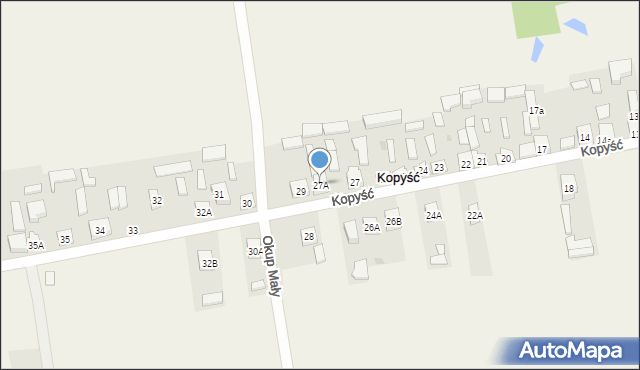 Kopyść, Kopyść, 27A, mapa Kopyść